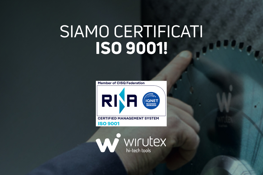 Siamo certificati ISO 9001!