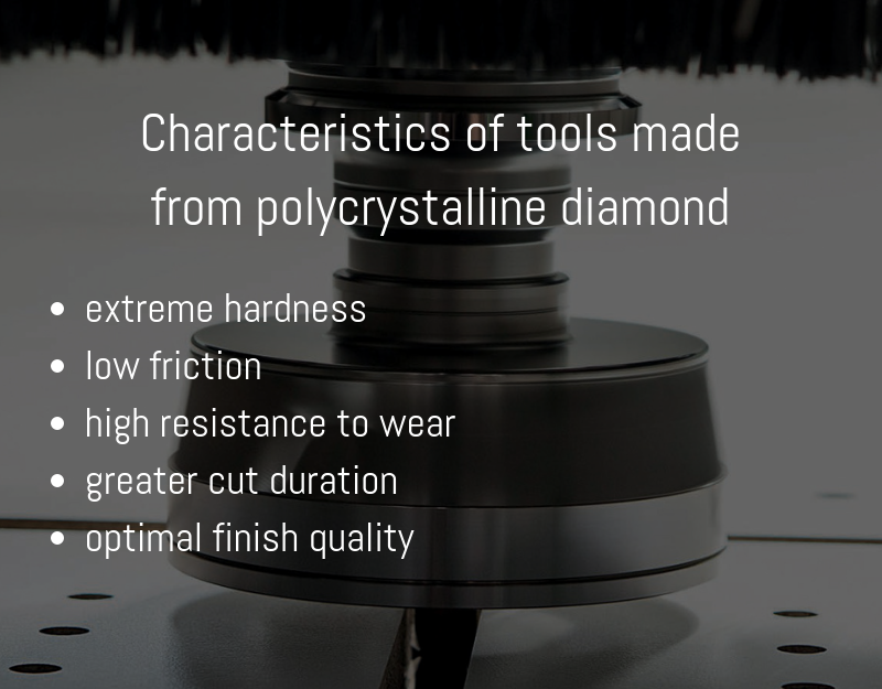 characteristics of tools made from polycrystalline diamond